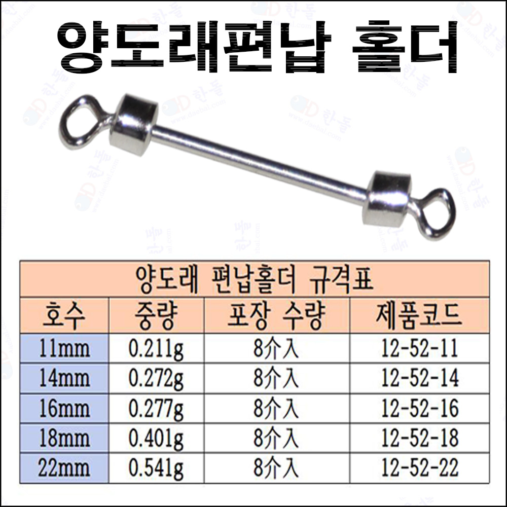 양도래편납홀더 소포장